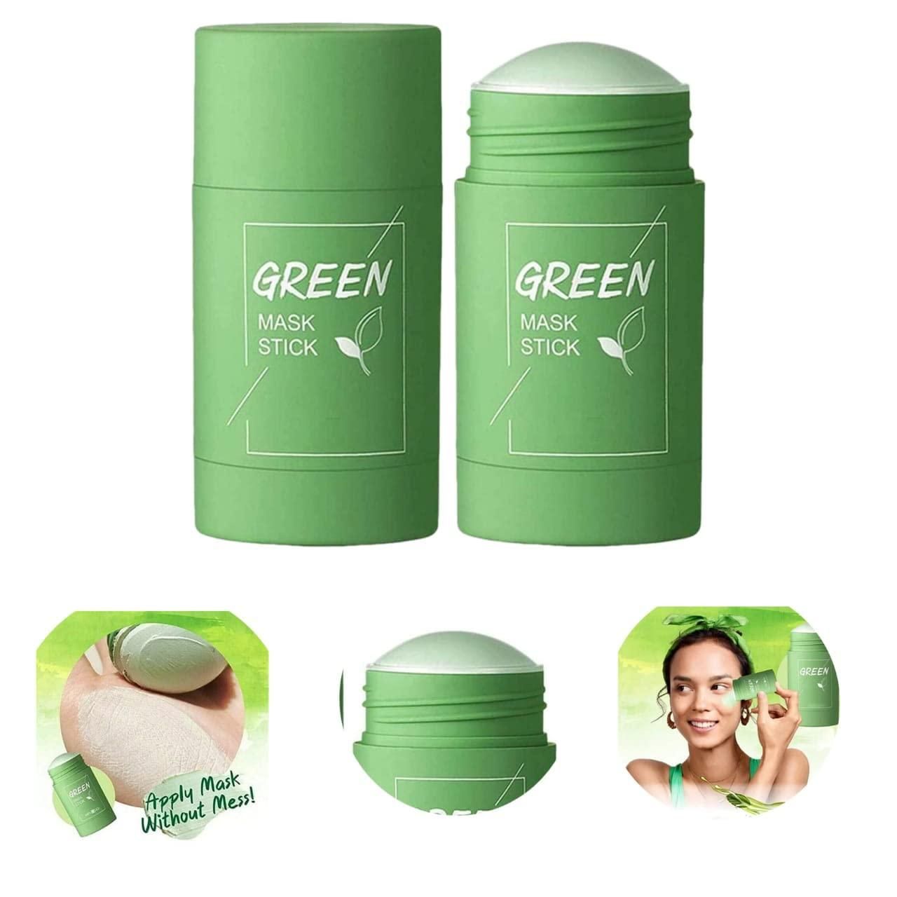 Clayglo™ Green Tea Pore Control Stick Mask - Deep Cleansing Pores, Acne Blackhead Remover and Oil Control