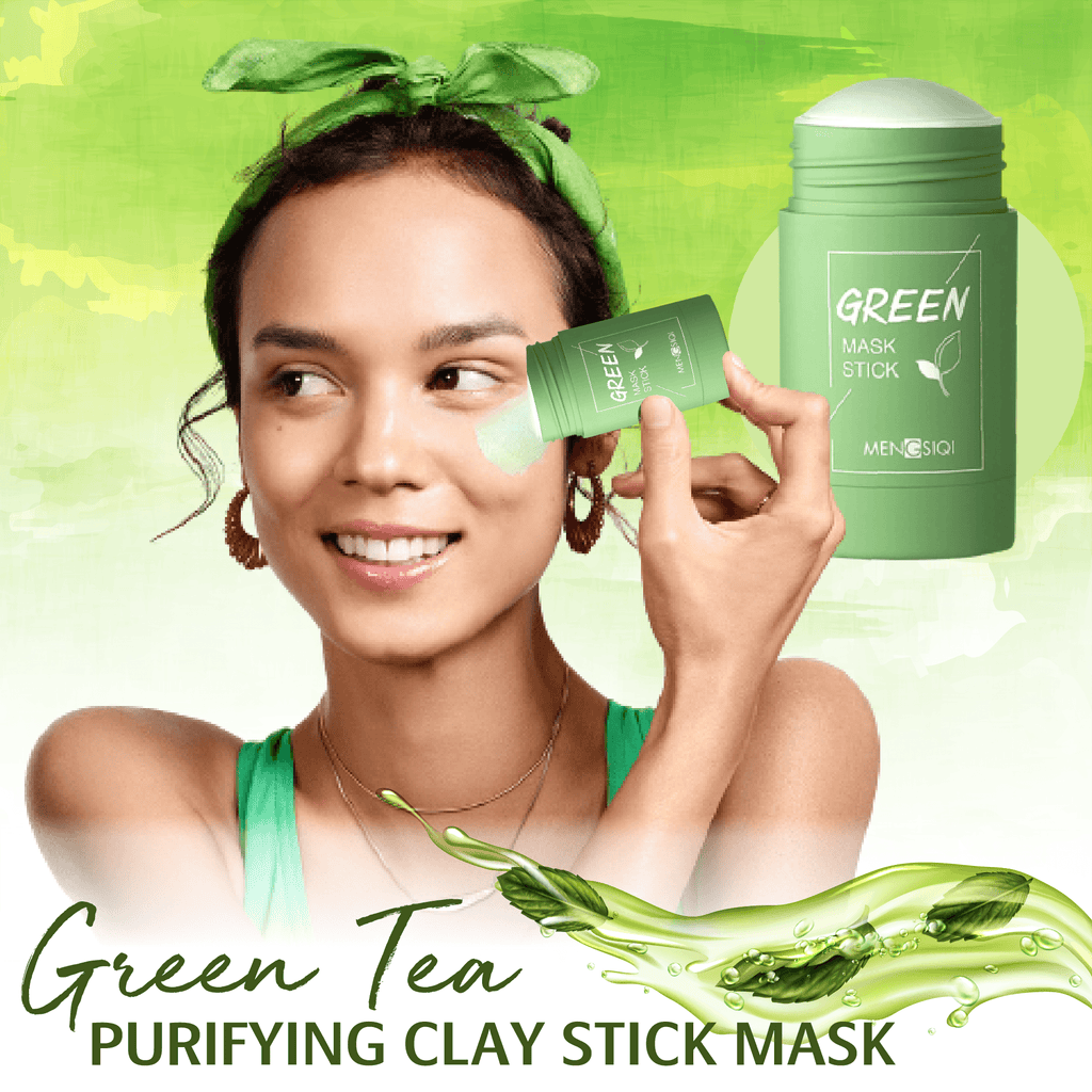 Clayglo™ Green Tea Pore Control Stick Mask - Deep Cleansing Pores, Acne Blackhead Remover and Oil Control